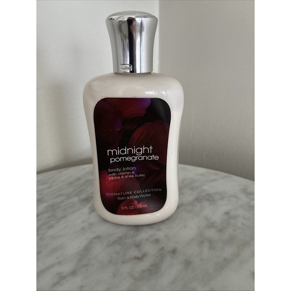Bath Body Works Midnight Pomegranate Shea Butter Jojoba Oil Vitamin e Lotion 8oz